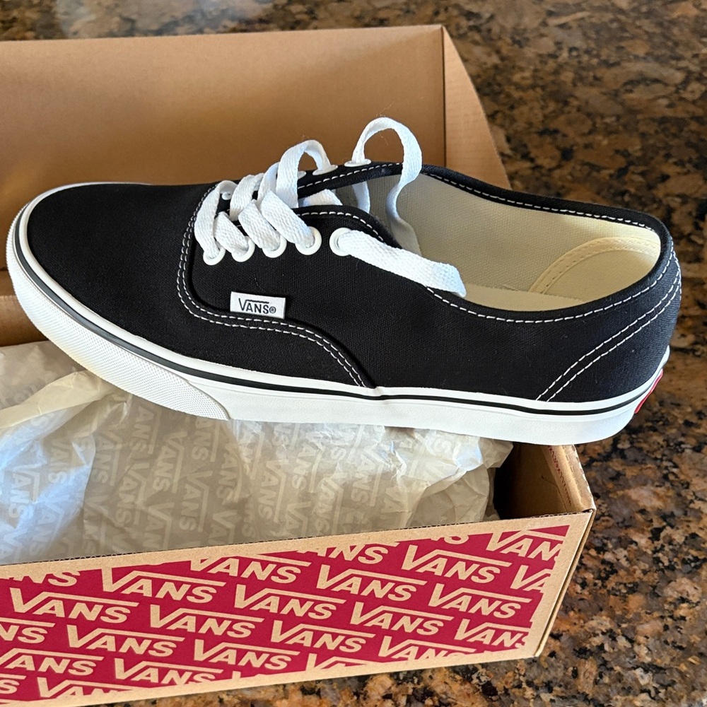 Vans Classic Black and White Low-Tops